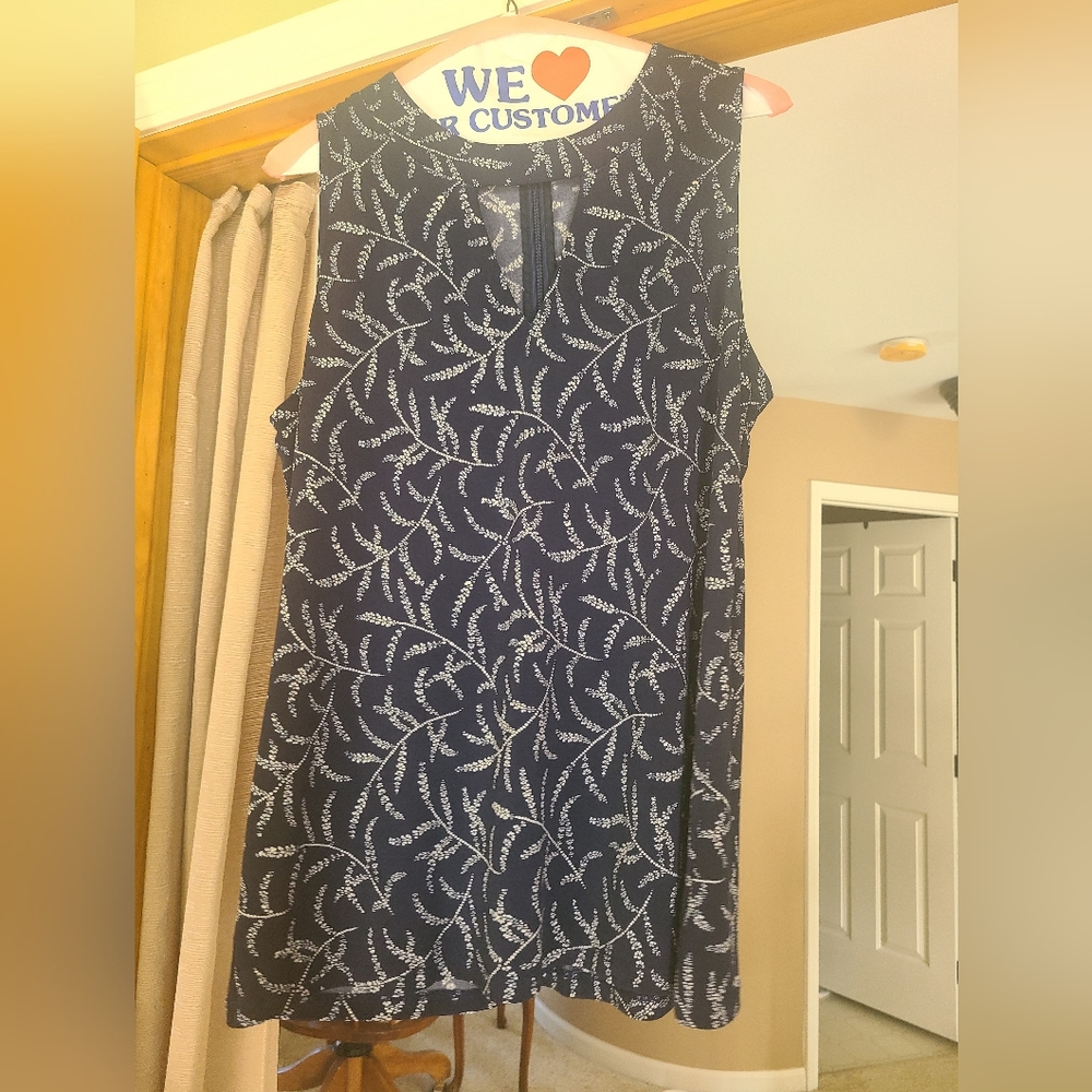 Michael Kors Sleeveless Navy top.